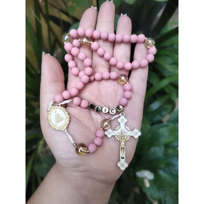 Terço Personalizado de Nossa Senhora Aparecida com nome